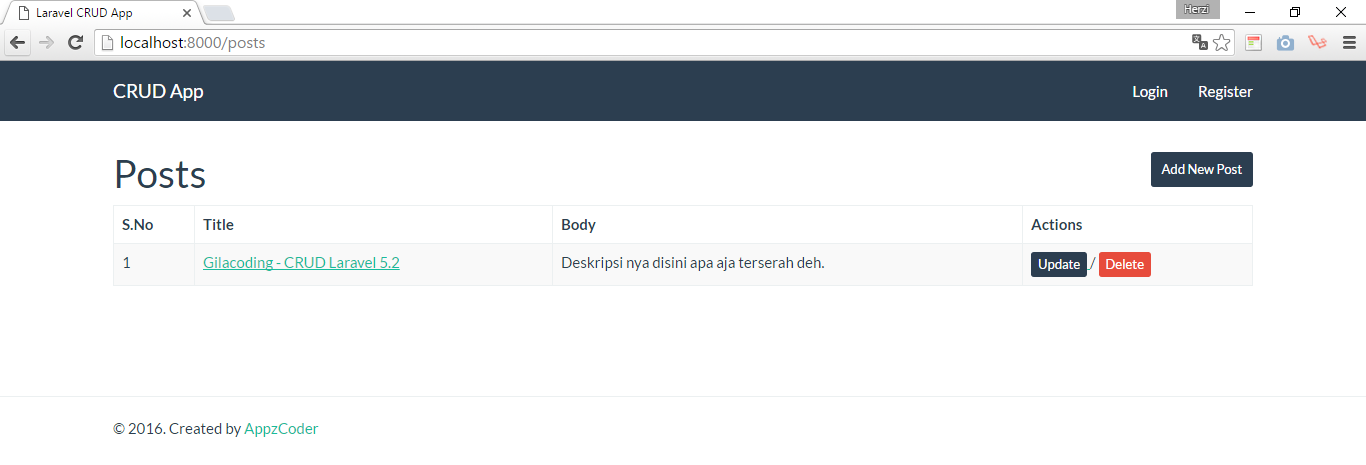 tambah laravel